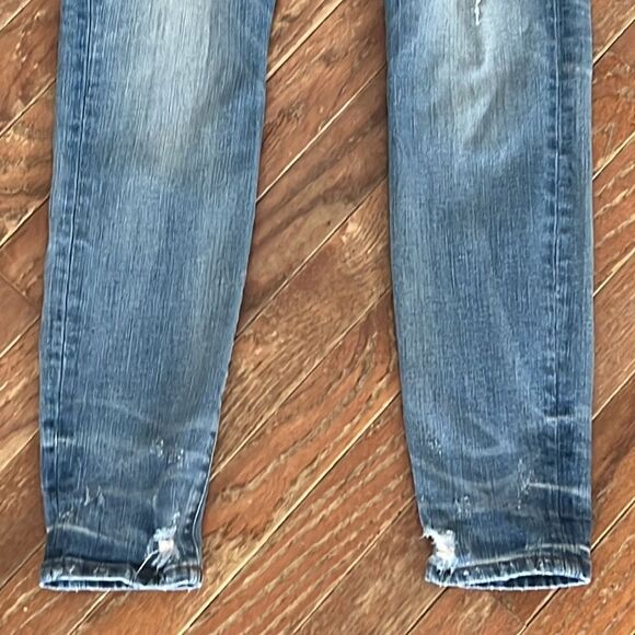 Madewell 9” High-Rise Skinny Jeans Distressed Destroyed women’s size 26 - Picture 6 of 12